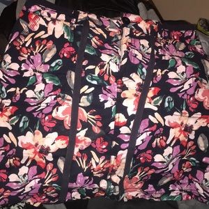 Skort! Skirt with short pretty pink flower designs